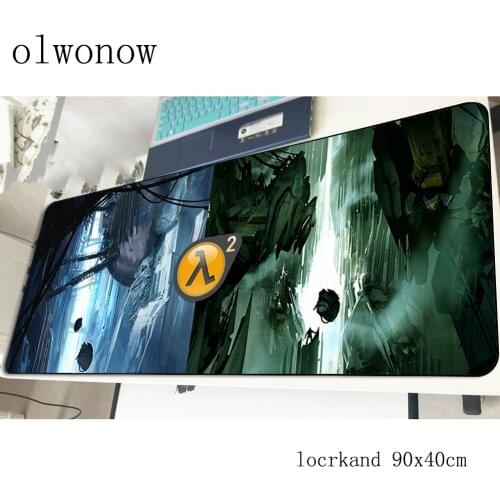 Half life mousepad 90x40cm anime gaming mouse pad gamer mat New arrival game computer desk padmouse keyboard large play mats