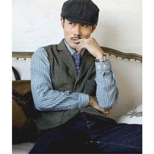 MJ-0003 Vintage 70% Wool 480 Gsm Mens Casual Vest Asian Size, Please Read Description Before Order