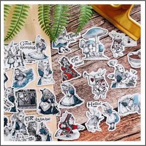 40pcs /22pcs cute cartoon girl Sticker Diy Album Scrapbooking Diary Planner Journal Sticker Decorative Label For Kids