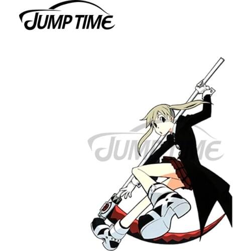 JumpTime 13 x 3.7cm For Maka Albarn Soul Eater Car Stickers Waterproof Motorcycle Decal Windows Personality Cartoon Decoration