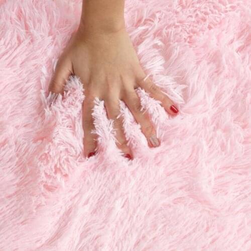 Faux Fur Area Rugs Para Casa Fluffy Anti-Slip Shaggy Alfombras Carpets 16 Colors Gold Velvet Tapis Rugs Carpets For Living Room