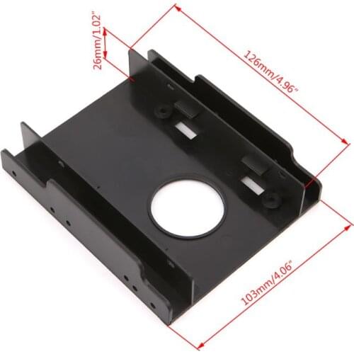 2.5\" to 3.5\" Hard Drive Adapter HDD SSD Converter Mounting Bracket Plastic Holder Storage Bar N84A