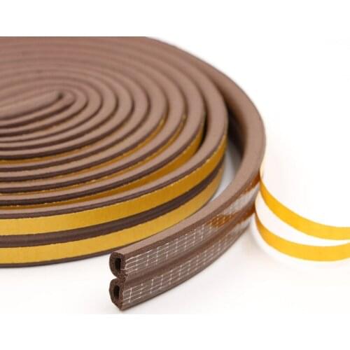 5M/10M Self Adhesive Seal Strip Door Draught Excluder Window Pile Seal Film Door Brush Weather Strip For Door Protector Strip