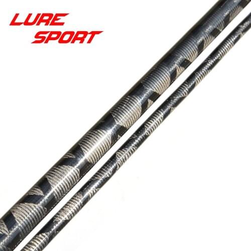 LureSport 2sets/lot 2.28m 2.4M X Cross Carbon Rod blank 2sections/set H Power Rod Building Component Repair pole DIY