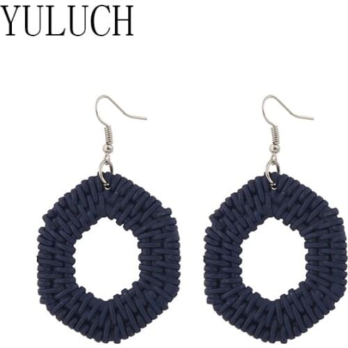 YULUCH Women Geometric Plastic Pendant Earrings Girls Polygon Hollow Jewelry Woman Simple Accessories Casual ladies Earrings