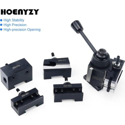 1Pc 250-000/250-001/250-002/250-004/250-007/250-010 Wedge GIB Type Quick Change Toolpost Tool Holder for Lathe