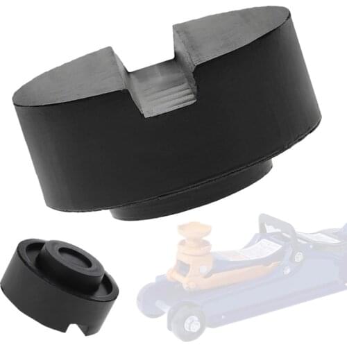 1pcs New Black Rubber Slotted Floor Jack Pad Frame Rail Adapter For Pinch Weld Side Pad