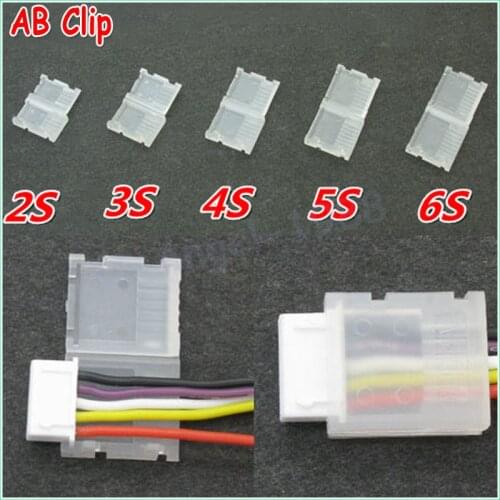 100pcs/lot AB Clip 2S 3S 4S 5S 6S JST-XH Balanced head protection Balance Plug Savers+free shipping