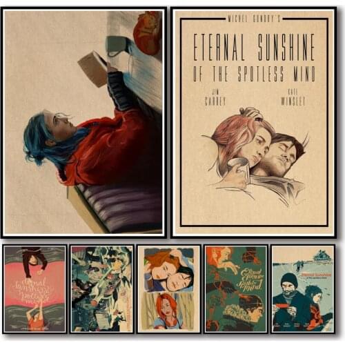29 Designs Movie Eternal Sunshine of The Spotless Mind Kraftpaper Poster Artwork Fancy Wall Sticker for Coffee House Bar A3
