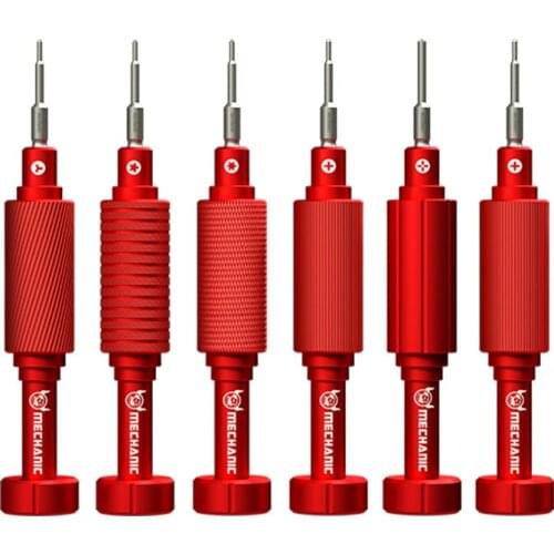 6pcs/set Mechanic 3D Mini Precision Magnetic Screwdriver 1.2 1.5 Phillips 0.6 Y-Type 0.8 Torx 2.5 Cross T2 Phone Repair Tool