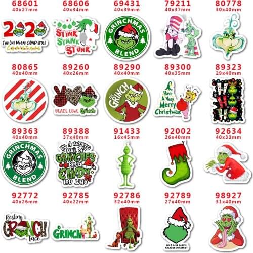 DIY Decoration Crafts Accessories 30pcs Per Christmas Character Planar Resin PR96128