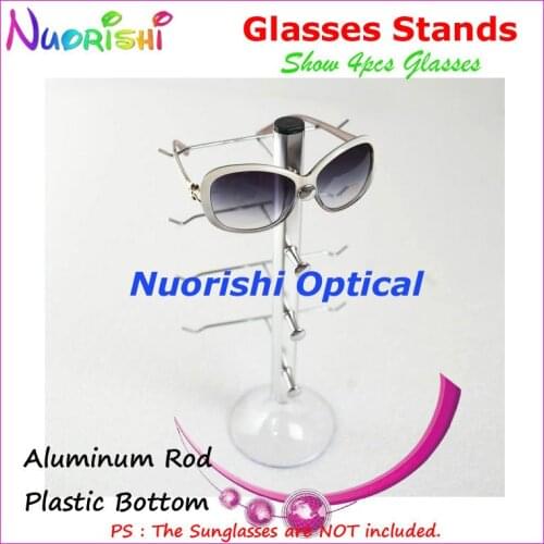 Colorful Aluminum Alloy Sunglass Eyewear Glasses Store Display Shelf Rack On Counter Show 4pcs eyeglass CK420-4 Free Shipping