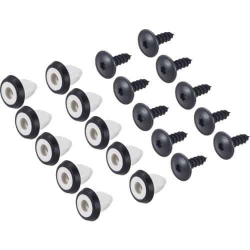 Yetaha 20Pcs Car Mudguard Screws Bumper Skirt Torx Screws Clips for VW Golf 6 Bora Magotan POLO