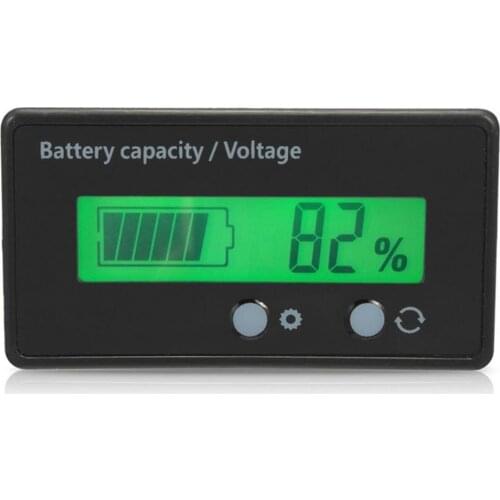 50% Hot Sale 12V Digital LCD Battery Car Lead-Acid Capacity Tester Voltmeter Dual Display