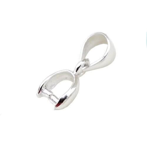 Beadsnice Sterling Silver Pendant Bail Pinch Bails for Pendants Diy Jewelry Making 26730