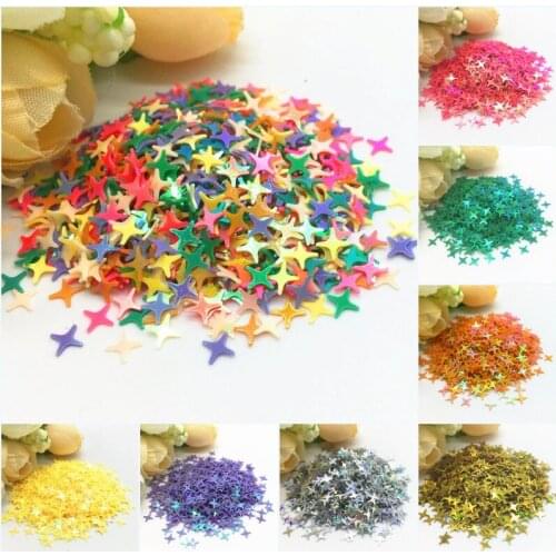 Paillettes 4mm Brilliant Glitter Nail Art Cross Star PVC Loose Sequins for Wedding Confettis Scrapbook DIY Kid Accessory 20g