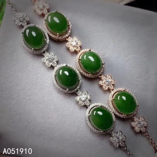 KJJEAXCMY boutique jewelry 925 sterling silver inlaid Natural jasper Womens Bracelet support detection popular