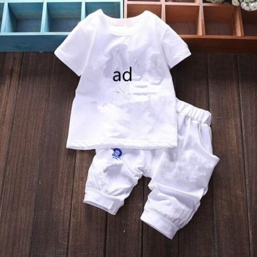 Brand Baby Clothing Designer Newborn Clothes 2019 Summer Baby Girls and Boys Suits Short Sleeved T-shirt + Shorts Clothing Sets