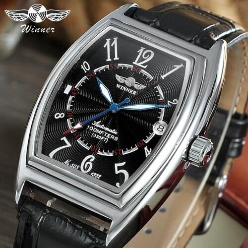 2019 Winner Top Brand Mens Watches Luxury Fashion Skeleton Clock Date Men Sport Watch Automatic Mechanical Relogio Masculino