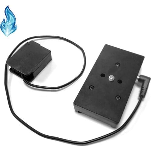 NP-F970 F750 Battery Holder Mount Plate with DMW-DCC8 Dummy Battery for Panasonic Lumix DMC FZ2500 FZ2000 FZ1000 FZ200 FZ300 G7