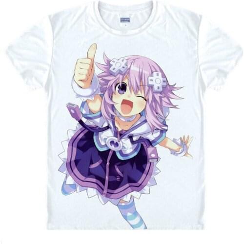 Hyperdimension Neptunia Compile Heart Shirt fashion t-shirts men anime cosplay costume kawaii style T Shirts japanese anime A