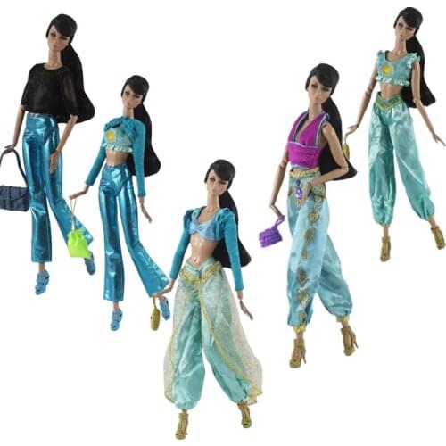 Fashion 1/6 BJD Doll Clothes For Barbie Clothes Outfits Set Crop Top Pants Trousers 11.5" Dolls Accessory Toys Girl Gift Cosplay