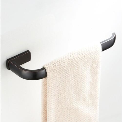 Leyden Towel Ring ORB Finish Solid Brass Wall Mounted Black Towel Holder Towel Hanger For Bathroom Accessories Towel Ring