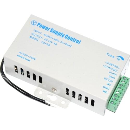 DC12V 5A Door Access Control system Switch Power Supply AC 110~240V for RFID Fingerprint Access Control reader lock
