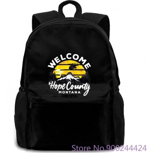 Far Cry 5 Hope County Montana Heather 3D women men backpack laptop travel school adult student