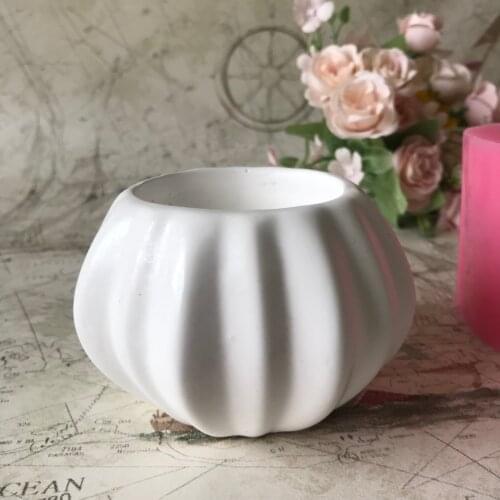 Plaster Clay Silicone Cement flowerpot Molds DIY Concrete Planter Making 3D Plant Soap Baking Fondant Tools Mould
