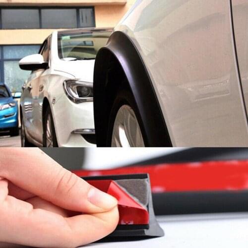 Wheel Arch Covers Extensions Universal Rubber Fender Flares Lip Wheel-arch Trim Fender Eyebrow Protector Scratch Proof Rubber