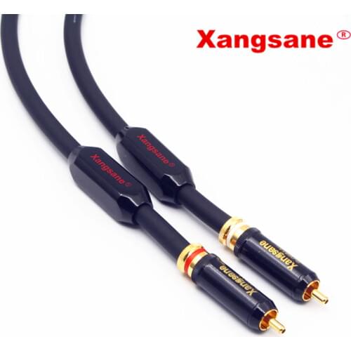 Xangsane sp-5008Cu High performance OCC conductor HIFI audio cable 2RCA male to male audio cable