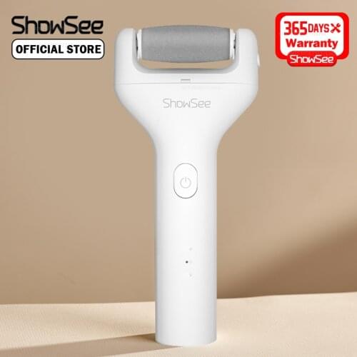 Showsee Electric Foot File Callus Remover Pedicure Electric Tools Grinding Heel File Hard Dry Dead Skin Cuticle Foot Care