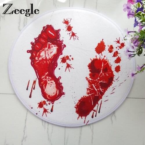 Zeegle Bloody Carpet For Living Room Non-slip Round Carpet Kids Room Mats Home Floor Mat Absorbent Bedroom Carpet Childrens Rug