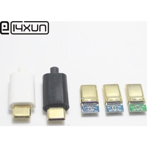 1/2/5sets USB Type C Plastic for DIY Huawei P40 Pro Mate 30 P30 Pro Supercharge Fast Charging USB-C Charger Cable for Phone PC