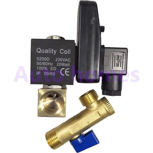 1/2'' OPT-16A OPT-40A Electric timing water solenoid valve Brass 2 way compressor Automatic valve drainage air compresson