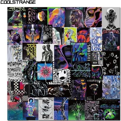 10/30/40Pcs Acid Psychedelic Band Funny Graffiti Stickers Toy For Motorcycle Scooter Bike Laptop Mobile Guitar Suitcase Gift