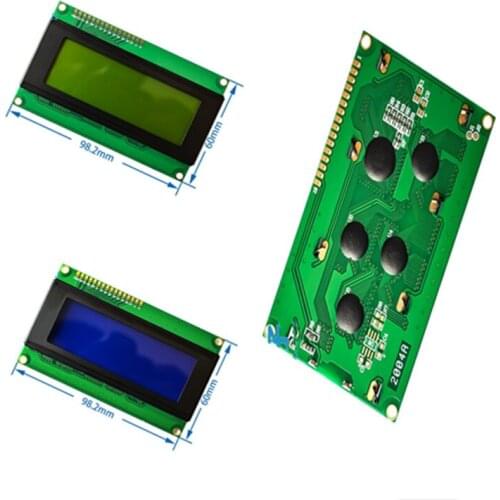 10pcs 20x4 LCD Modules 2004 LCD Module with LED Blue Backlight White Character/Yellow green