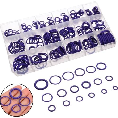 270pcs/set Rubber O-Ring Seals Washers Assortment 18 Sizes Gasket Set For Car Washers Home Tool Purple