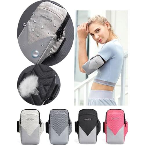 6.5inches Sport Armband Cover Running Arm Bags Pouch Jogging wrist Arm Band Bag Phone Holder for iphone xiaomi redmi Case Fitnes