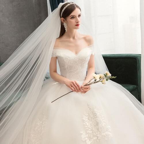 AIJINGYU Dresses Winter Lace China Vintage For Bride Love In Ivory Thank You Wedding Dress Outfits