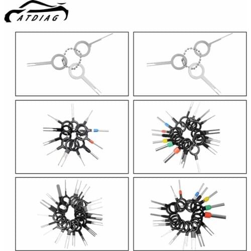 Automotive Plug Terminal Remove Tool Set 76pcs/set Key Pin Car Electrical Wire Crimp Connector Extractor Kit Accessories