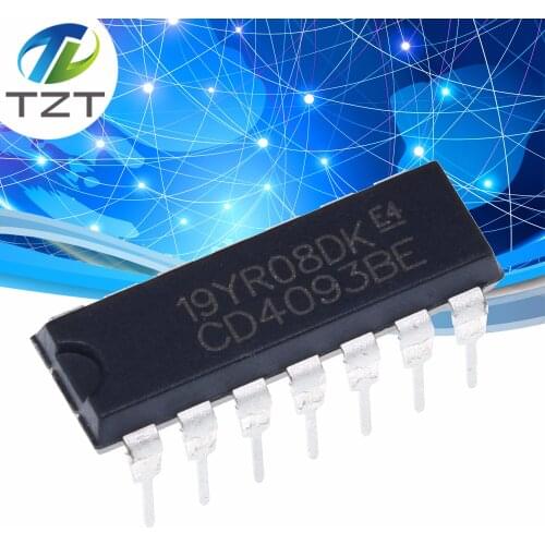 10PCS CD4093BE DIP14 CD4093 DIP 4093 DIP-14 4093BE new and original IC