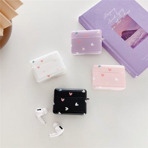 For Apple Airpods pro Earphone Case Luxury love heart soft silicone headset Cases For air Pods pro box Protective cover capa