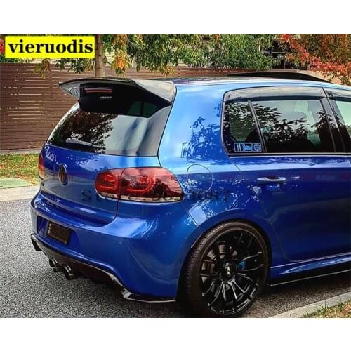 Golf 6 for GTI r20 OSIR Styling Carbon Fiber Rear Roof Lip Spoiler Wing for Volkswagen for vw golf 6 for gti r20 2010-2014