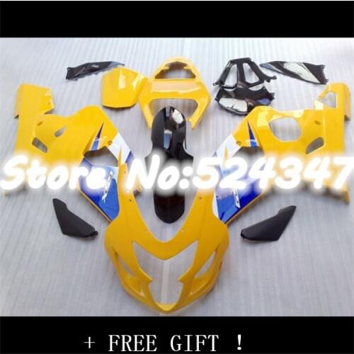 GSX-R600 GSXR600 04 05 K4 GSXR750 04-05 2004 2005 Fairing GSX-R750 04 05 Motocycle yellow black blue white