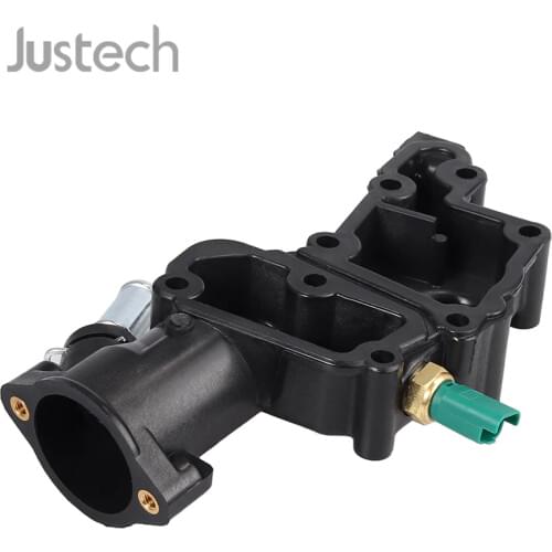 Justech Peugeot thermostat 1336Y8 12V 2 Pin Cast Aluminum Thermostat Housing For Citroen C2 C3 Xsara Peugeot Bipper 206 207 307