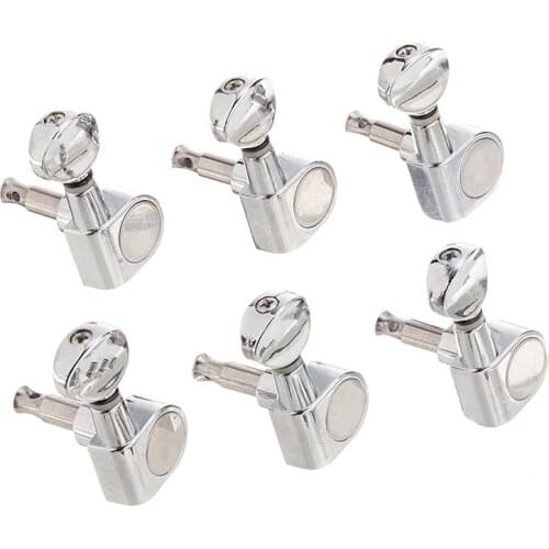 6pcs 6R Guitar Tuning Pegs Tuners Machine Heads for Fender Replacement