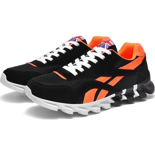 Men Women Sneakers Mixed Color Sports Leisure Shoes Increased Cushion Breathable Running Shoes Sneakers Plus Size 39-46