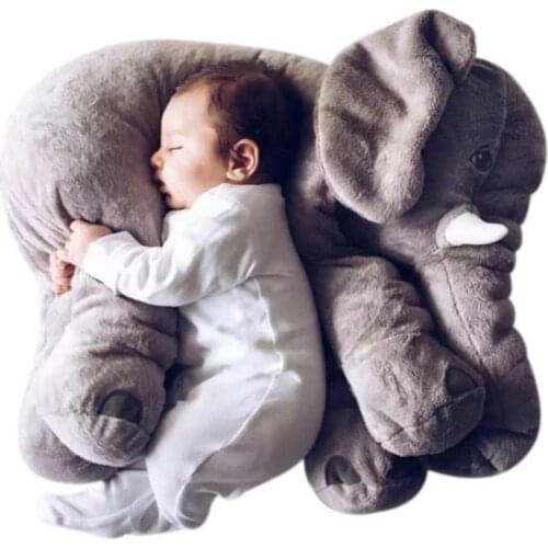 40/60cm Infant Plush Elephant Soft Appease Elephant Playmate Calm Doll Baby Toy Elephant Pillow Plush Toys Stuffed Doll